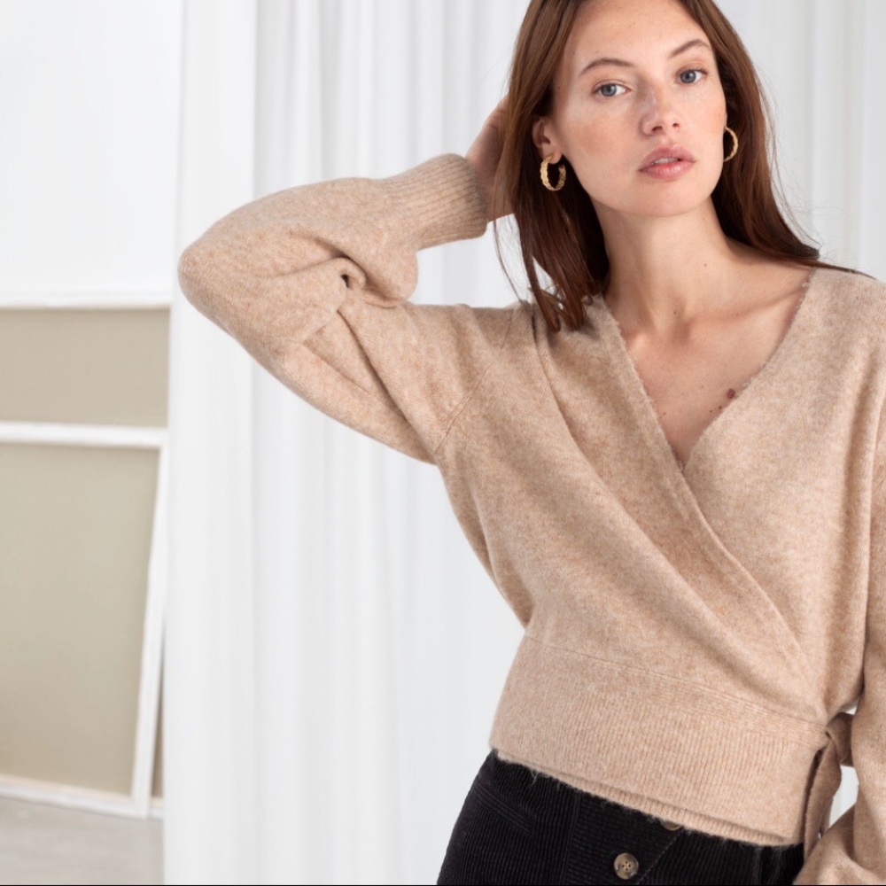 & Other Stories Wrap Cardigan